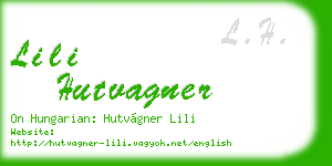 lili hutvagner business card